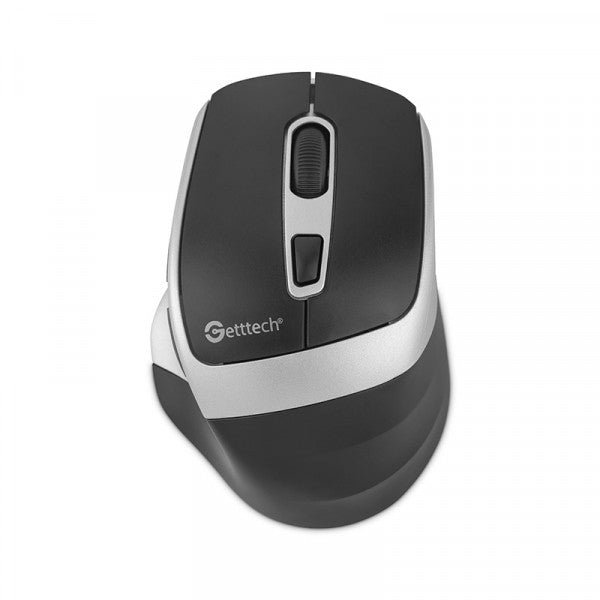 Mouse Inalámbrico GETTTECH GGM-STDBW-01-SL, 7200 DPI, Plata