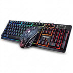 Kit Teclado y Mouse BROBOTIX 458977, USB, Negro