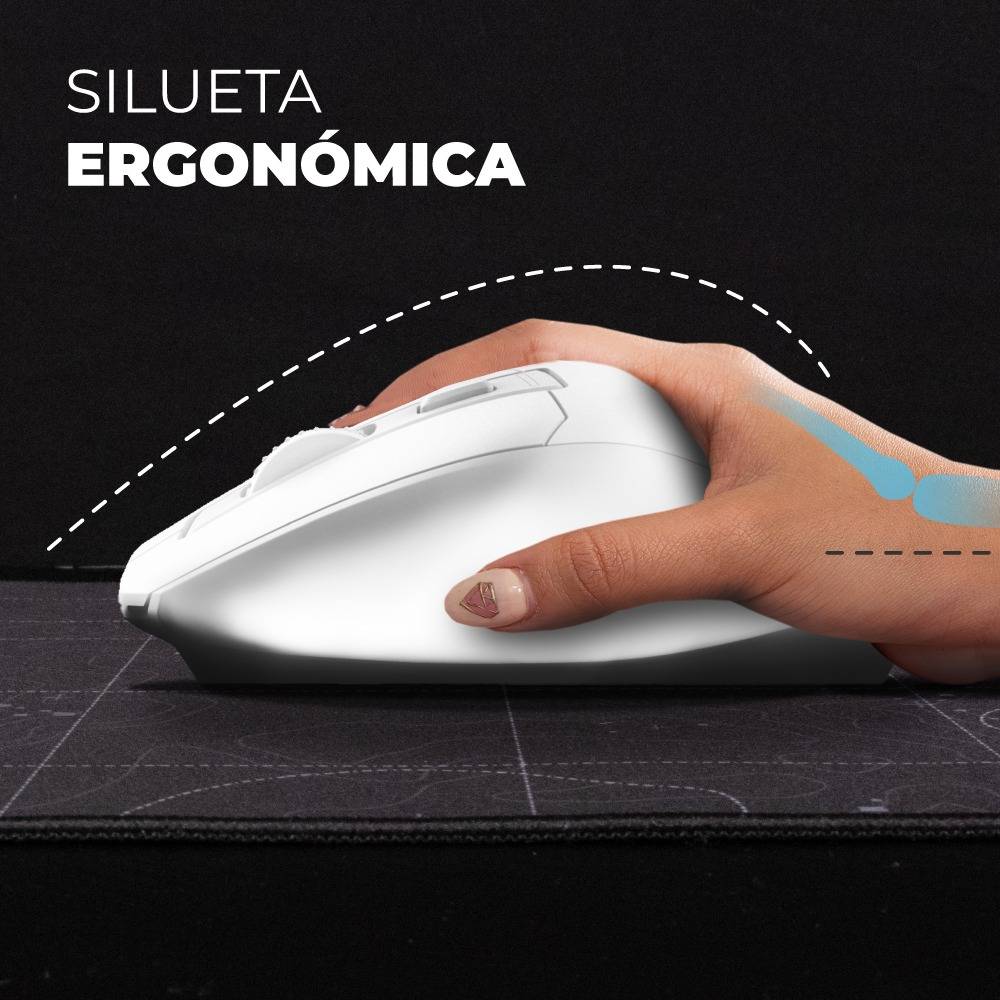 Kit Teclado y Mouse ACTECK MK650 Inalámbrico, Blanco