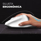Kit Teclado y Mouse ACTECK MK650 Inalámbrico, Blanco