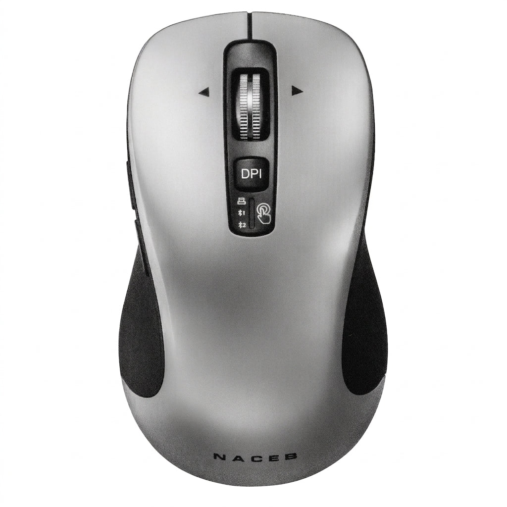 Mouse Naceb Technology NA-0132G, Plata