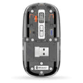 Mouse BROBOTIX 6000823 Inalámbrico Bluetooth, 1600 DPI, Trasparente