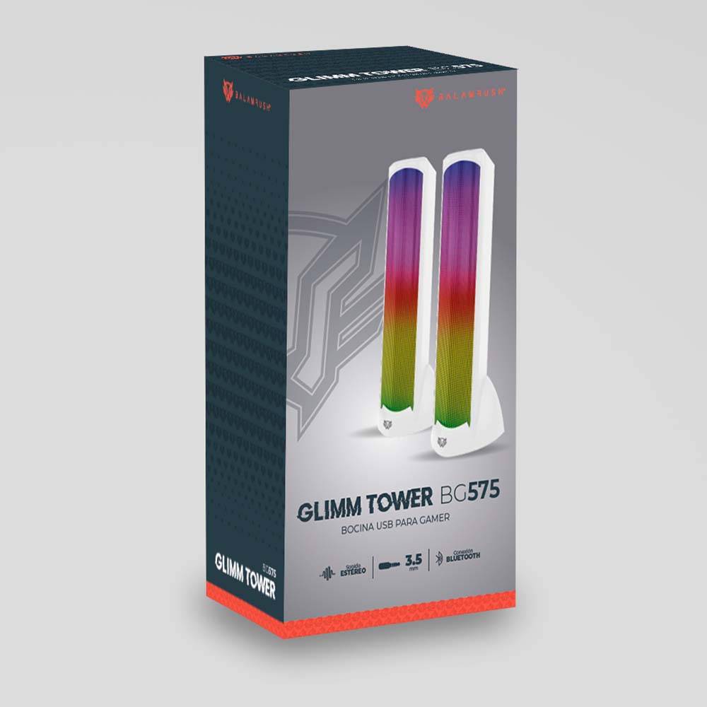 Bocinas Gamer Balam Rush BG575 LED, Bluetooth/Auxiliar