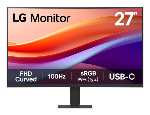 PC Gamer Monitor LG 27U421A-B LCD VA Curvo 27", 1920 x 1080 Full HD, 100Hz, DisplayPort/HDMI/USB-C, Negro - México