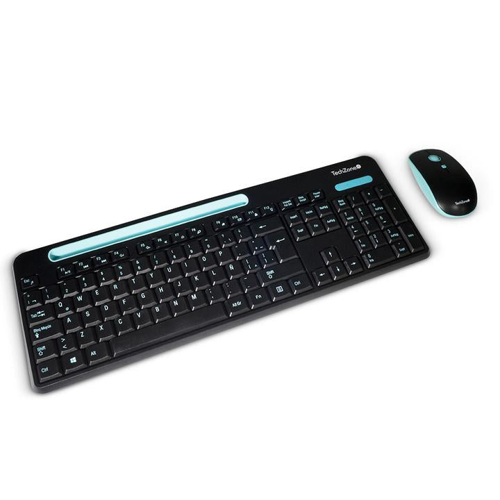 Kit Teclado y Mouse TECHZONE TZ20COMB02-INA, USB, Negro