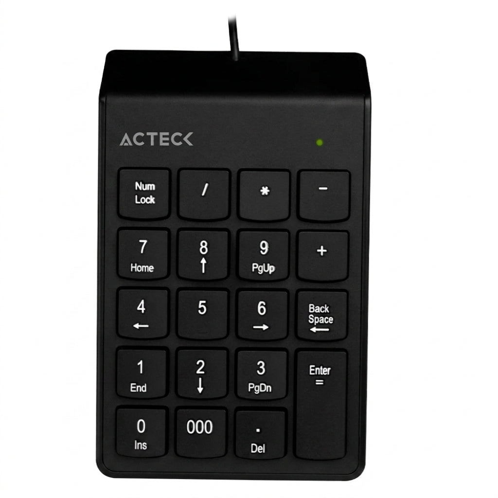 Teclado Numérico ACTECK AC-932622, USB, Negro