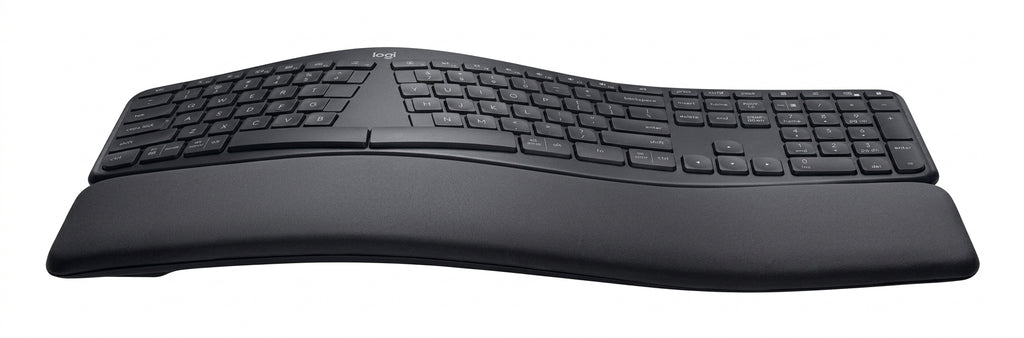 Teclado LOGITECH ERGO K860 Curvo, 456 x 233, Negro