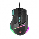 Mouse Gamer GETTTECH GPM-RGBWR-G1-BK, Negro