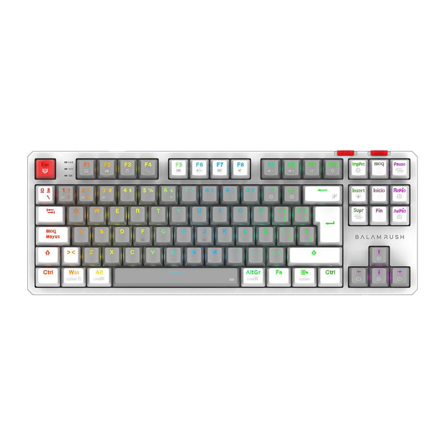 Teclado Gamer Balam Rush GK990, Gris