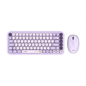 Kit Teclado y Mouse ACTECK MK4 80, Violeta