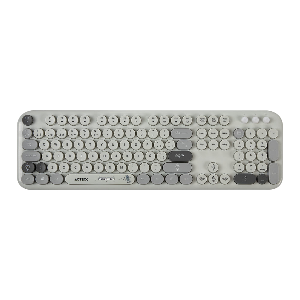 Kit Teclado y Mouse ACTECK MK485, Gris