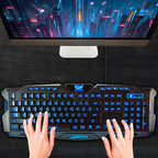 Teclado BROBOTIX 420028, USB, Negro