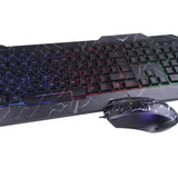 Kit Teclado y Mouse Naceb Technology Raptor, Negro