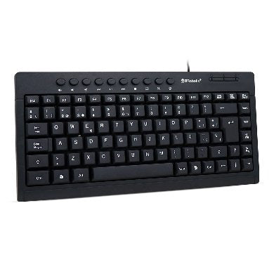 Teclado BROBOTIX 963067, USB, Negro