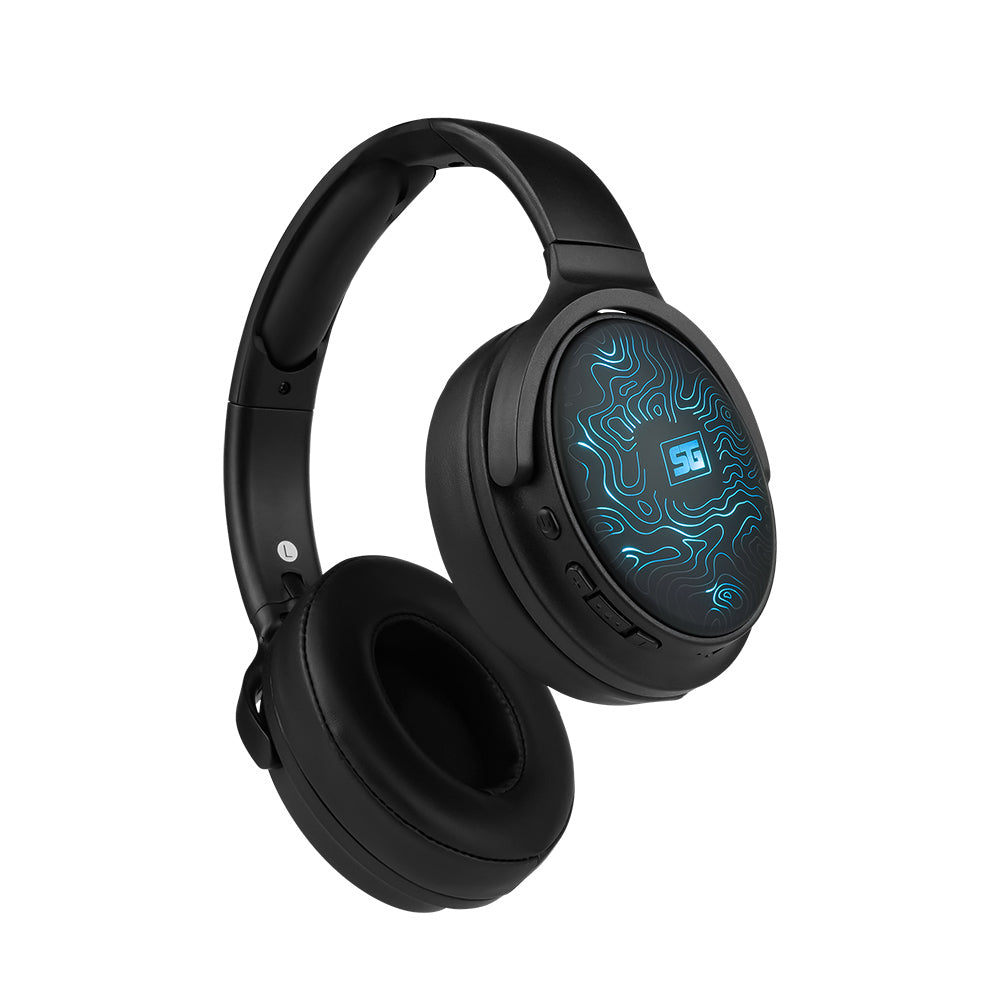 Headset VORAGO HPB-401 LED, Bluetooth 5.3/micro SD/3.5MM, Negro/LED