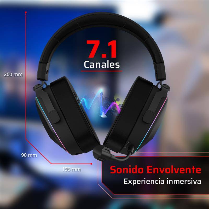 Headset Gamer Balam Rush HS1100, Negro