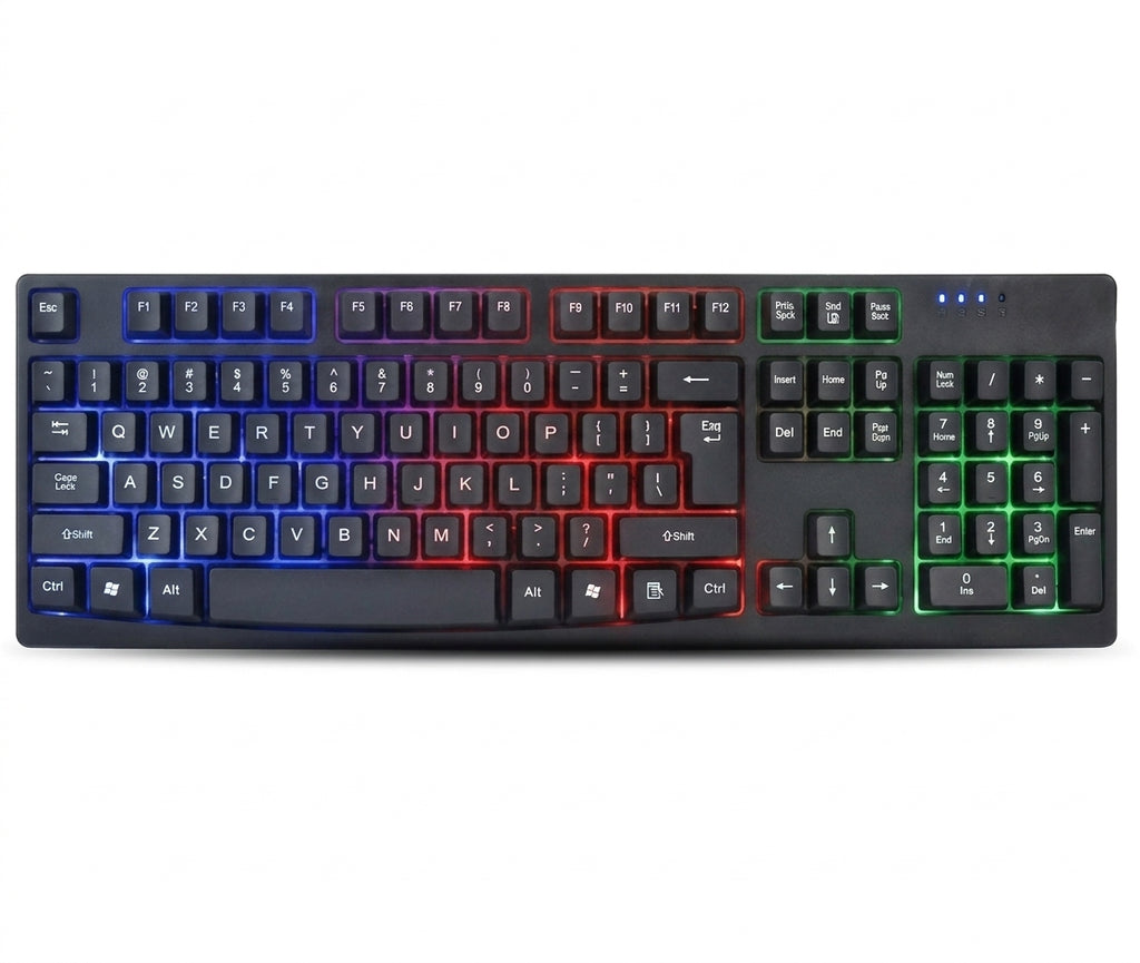 Teclado BROBOTIX 841581, USB, Negro