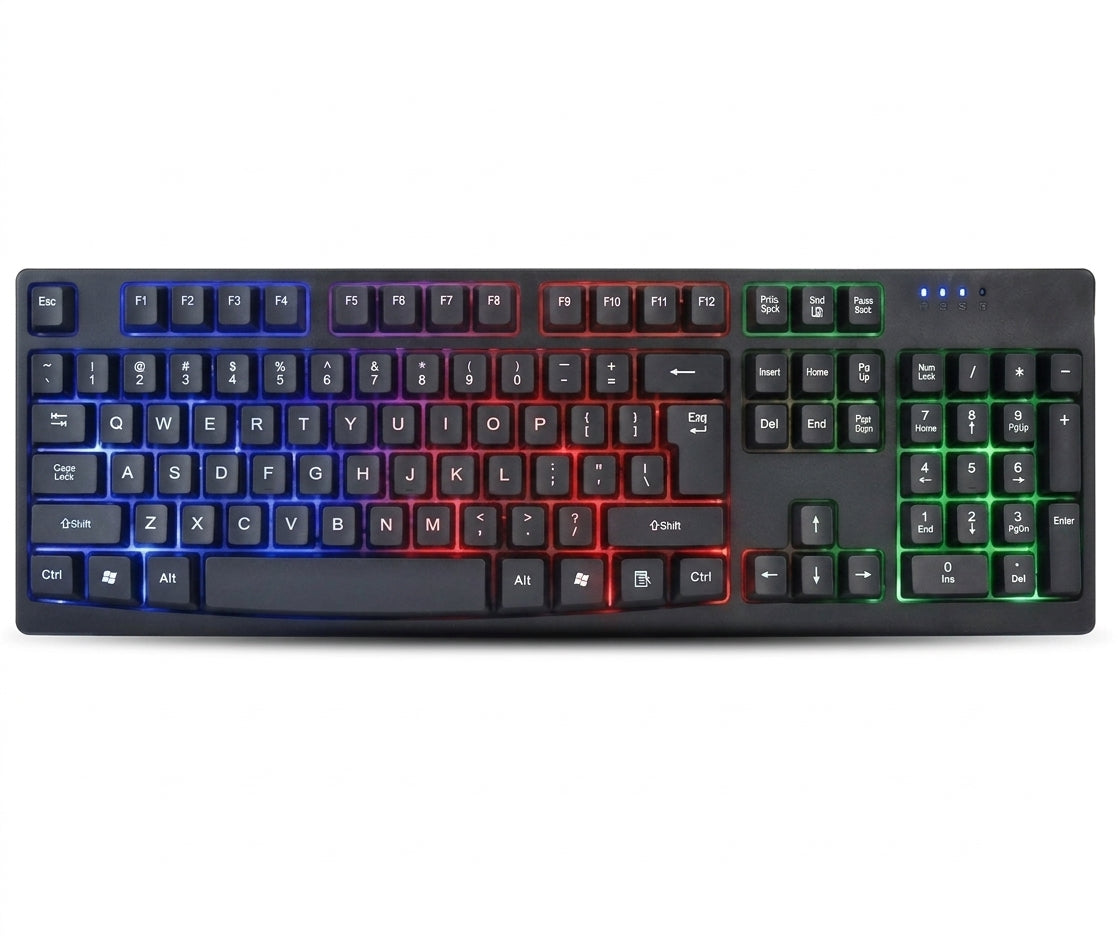 Teclado BROBOTIX 841581, USB, Negro