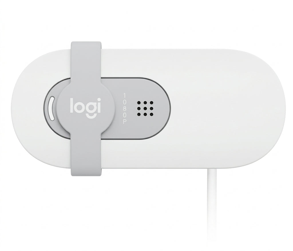 Webcam LOGITECH Brio 100, Full HD (1920 x 1080), Blanco