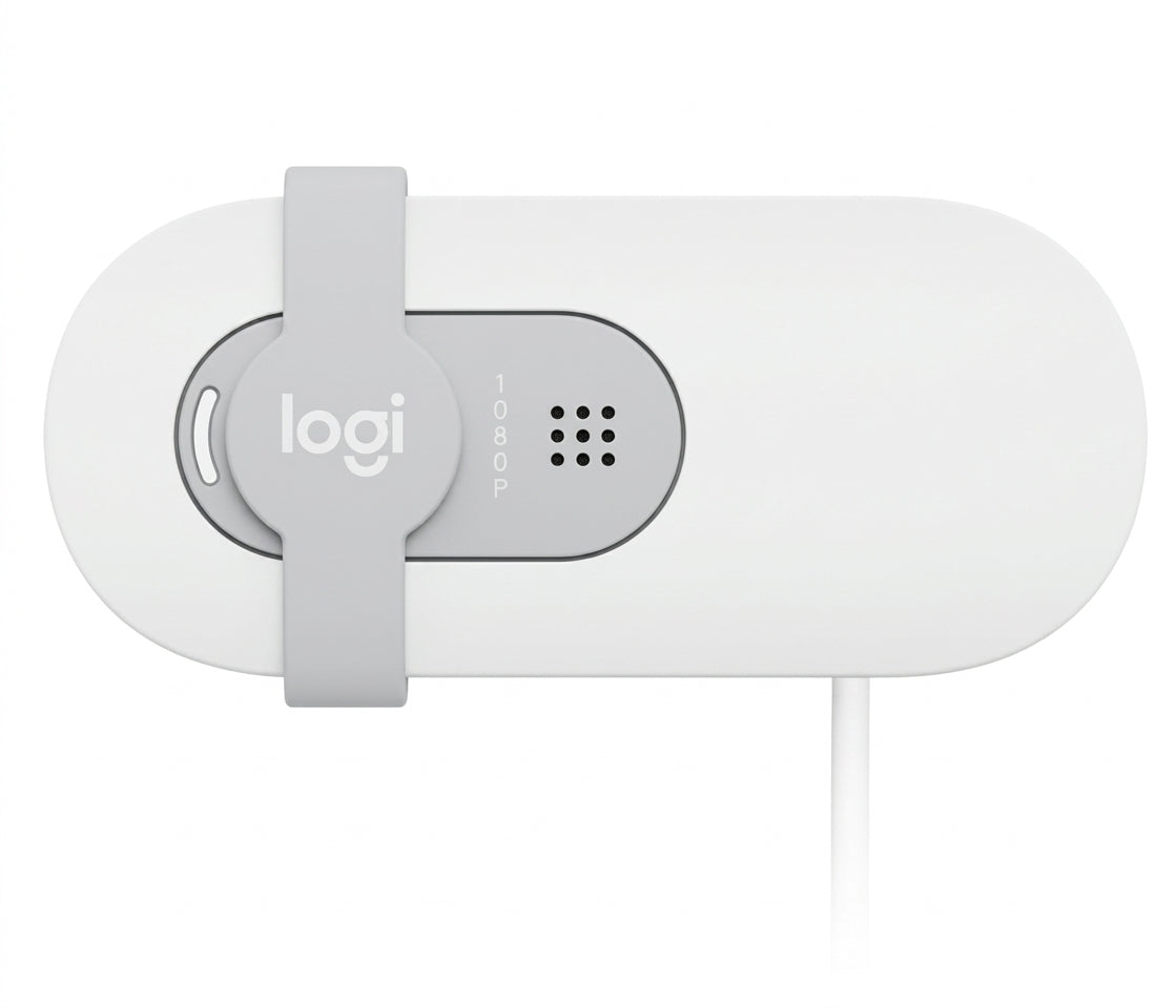 Webcam LOGITECH Brio 100, Full HD (1920 x 1080), Blanco