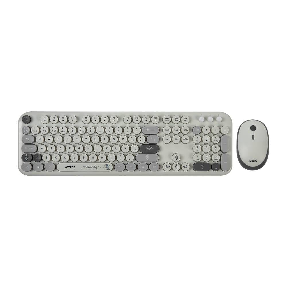 Kit Teclado y Mouse ACTECK MK485, Gris