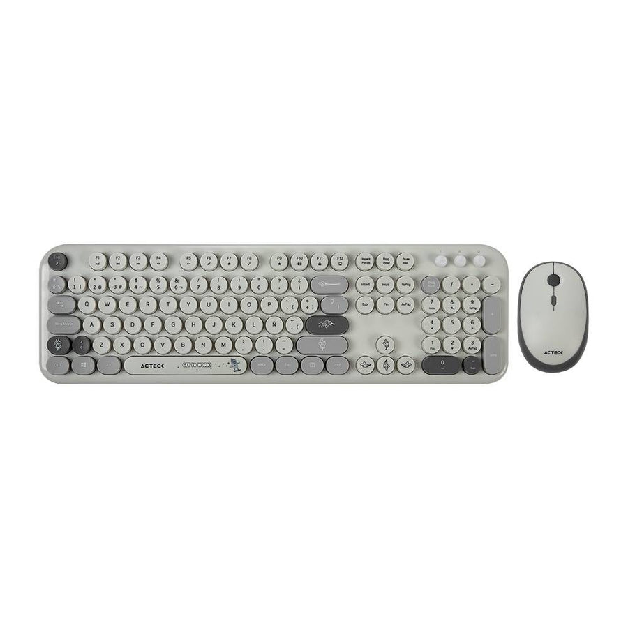 Kit Teclado y Mouse ACTECK MK485, Gris