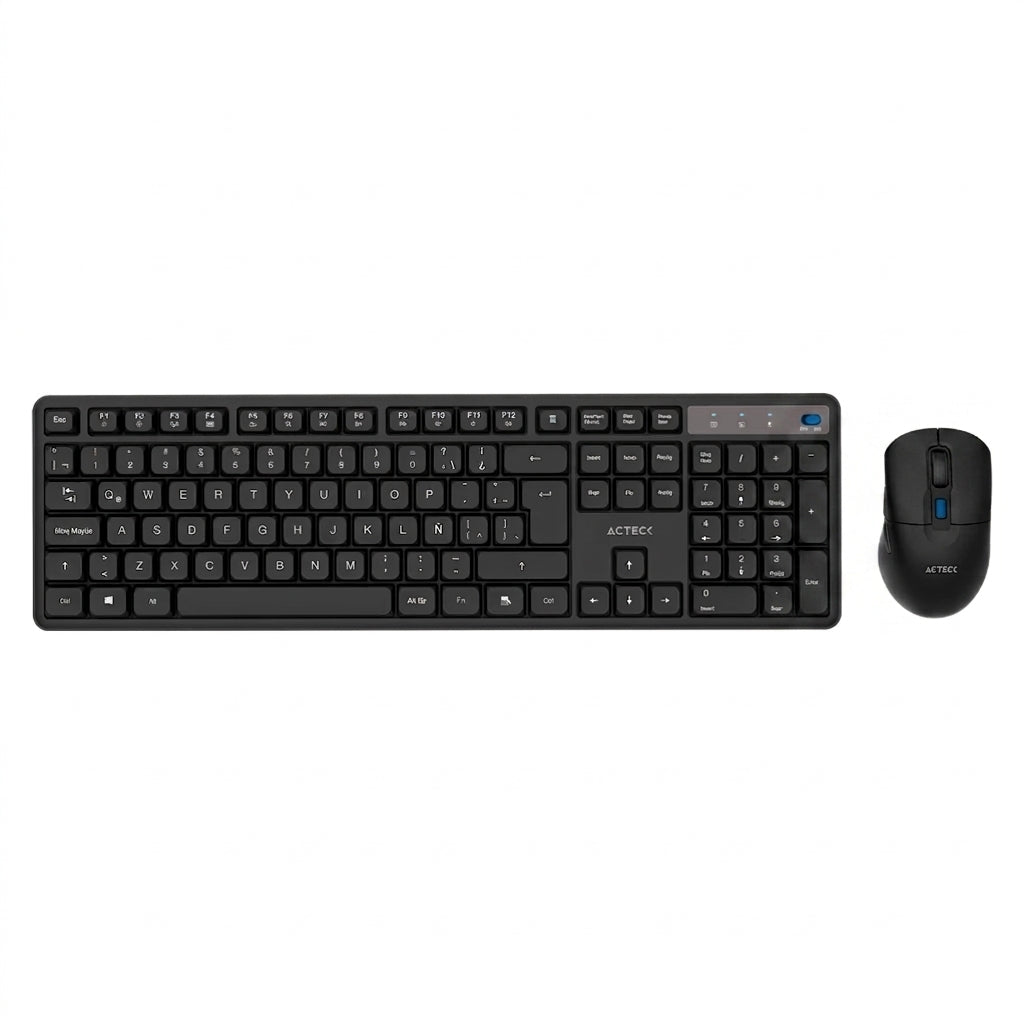 Kit Teclado y Mouse ACTECK CREATOR SILENT PRO M474 Inalámbrico, Negro