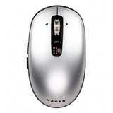 Mouse Naceb Technology NA-0131G, Inalambrico, Plata