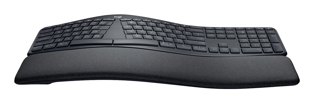 Teclado LOGITECH ERGO K860 Curvo, 456 x 233, Negro