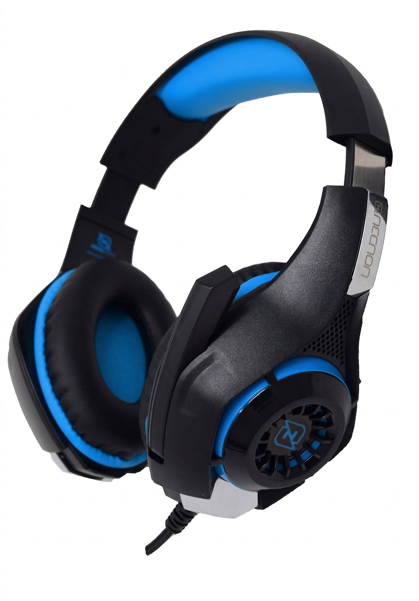 Headset Gamer NECNON NBHG-VIPER LED, 3.5mm/USB, Azul