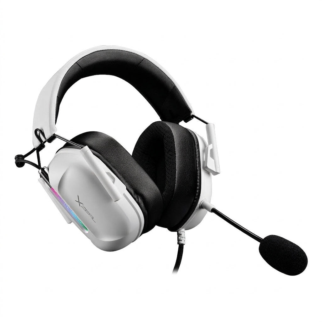 Headset Xzeal XZHSALRGB1W, Blanco