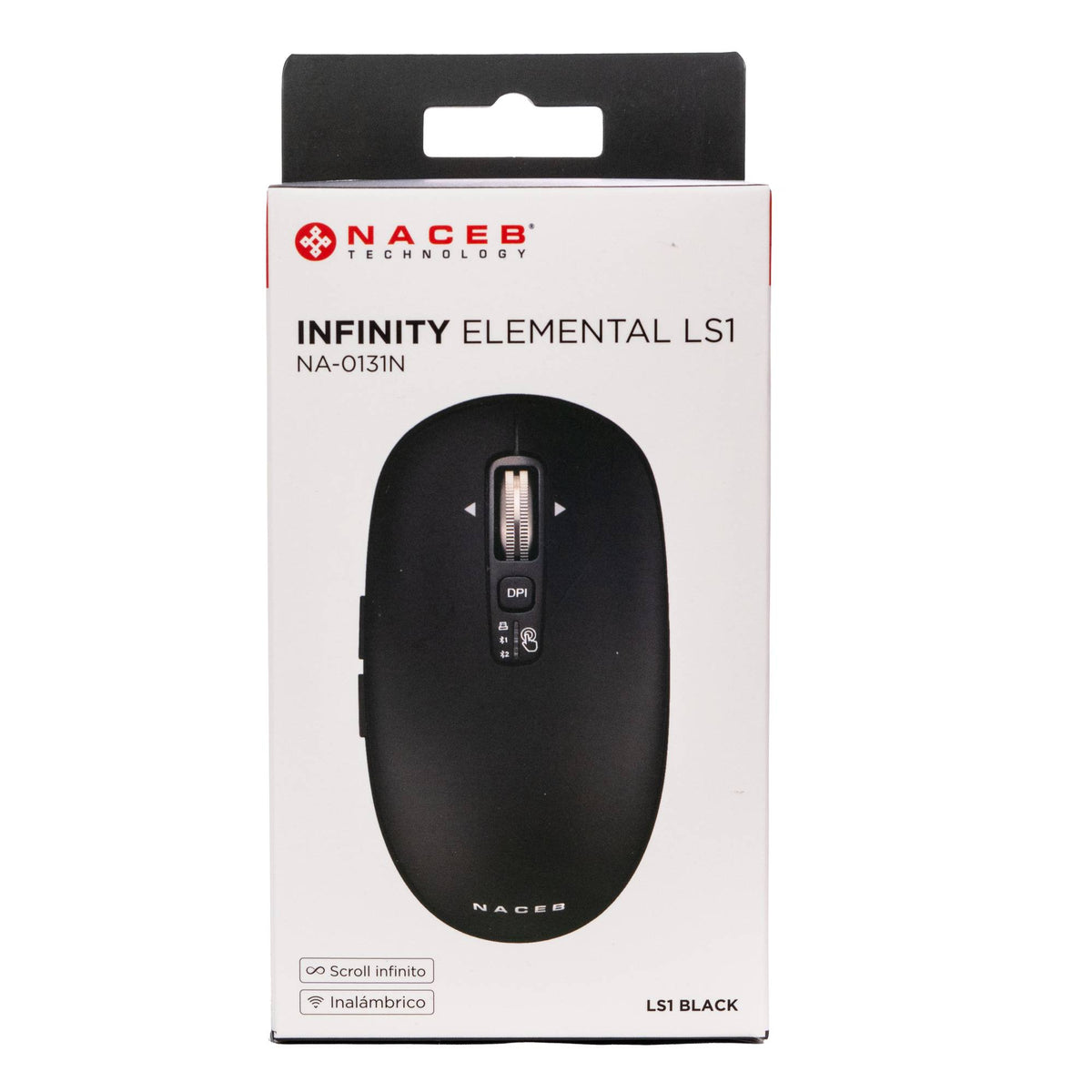 Mouse Naceb Technology NA-0131N Inalámbrico, Negro