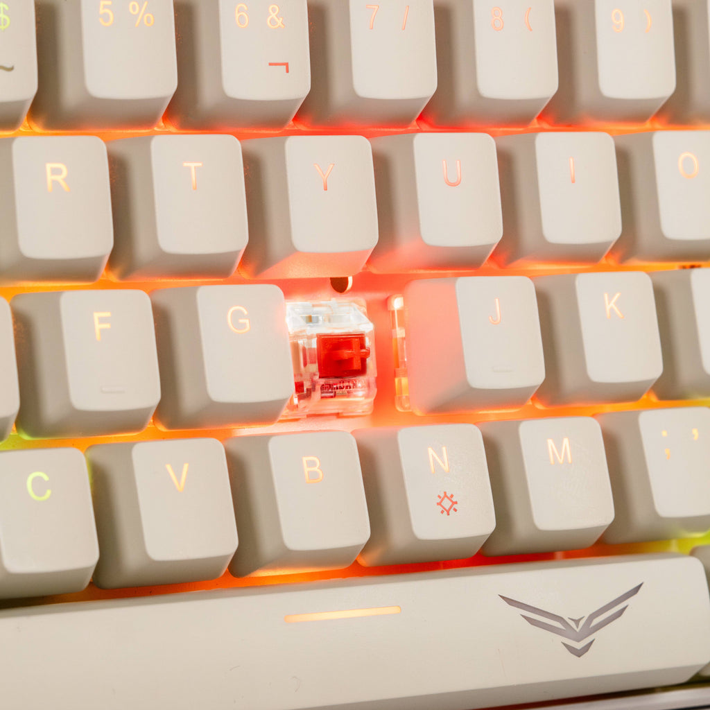 Teclado Gamer Naceb Gaming NA-0970, Blanco