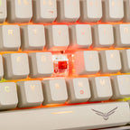 Teclado Gamer Naceb Gaming NA-0970, Blanco