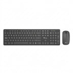 Kit Teclado y Mouse Inalámbrico Stylos STPKTM5B, 105 Teclas, 1600DPI, USB Nano, Negro