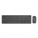 Kit Teclado y Mouse Inalámbrico Stylos STPKTM5B, 105 Teclas, 1600DPI, USB Nano, Negro
