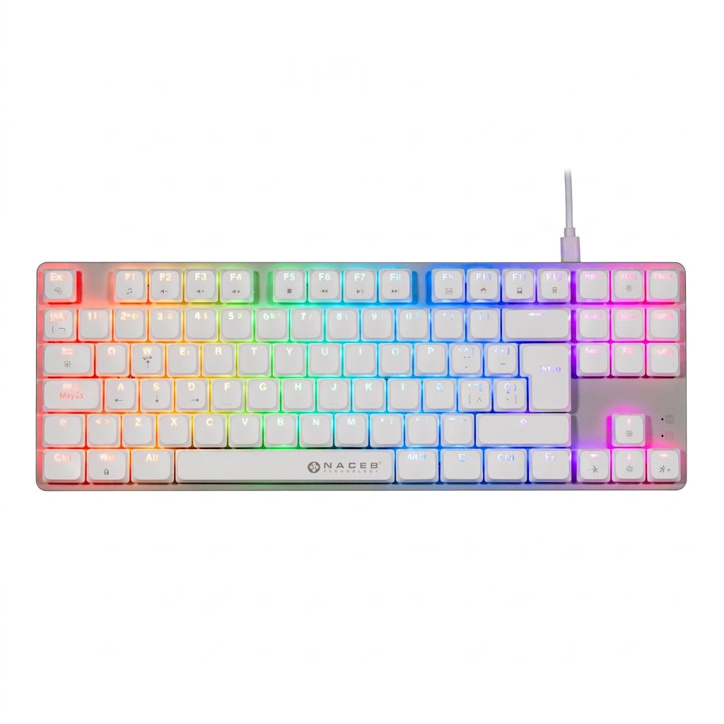 Teclado Gamer Naceb Gaming NA-0971, RGB