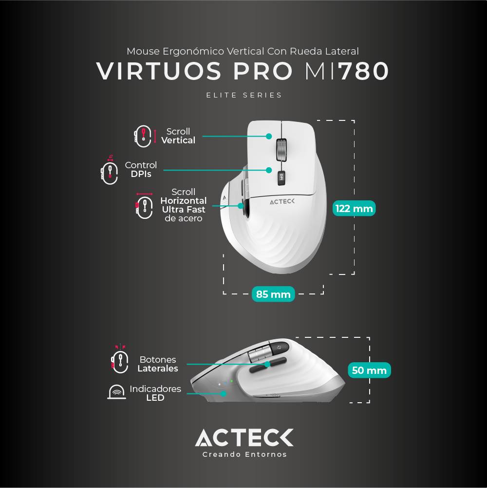 Mouse ACTECK MI780 Inalámbrico