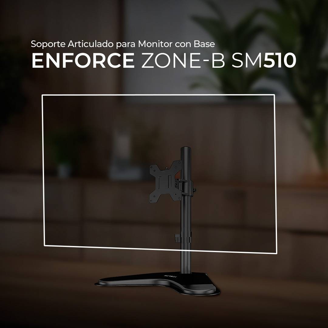 Soporte para Monitor ACTECK ENFORCE ZONE-B SM510 32", Negro