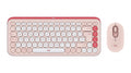 Kit Teclado y Mouse LOGITECH POP Bluetooth, Rosa