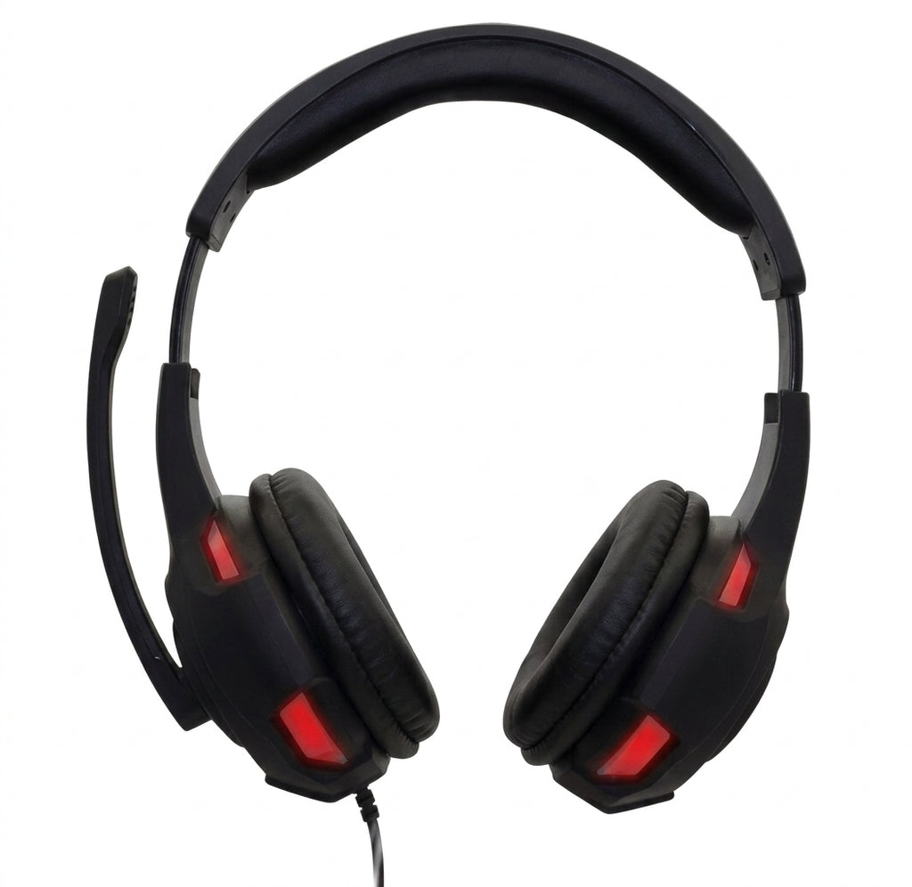 Headset Gamer Naceb Gaming NA-0304R Curvo, Negro