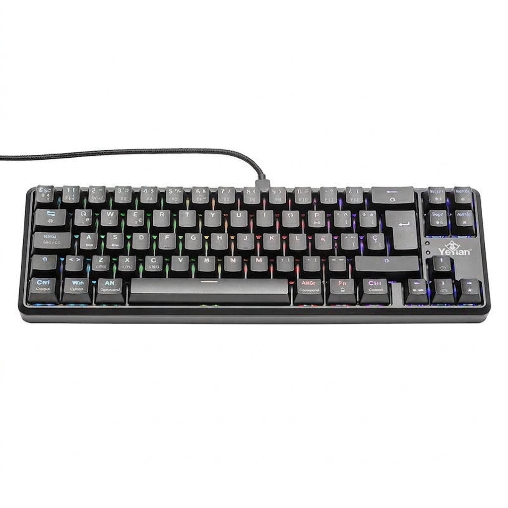 Teclado Gamer Yeyian YTM-28210B LED, USB, RGB