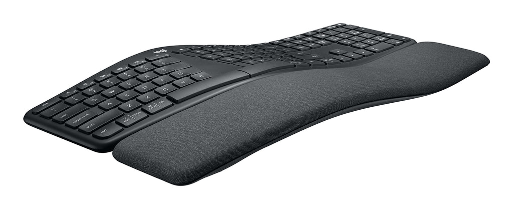 Teclado LOGITECH ERGO K860 Curvo, 456 x 233, Negro