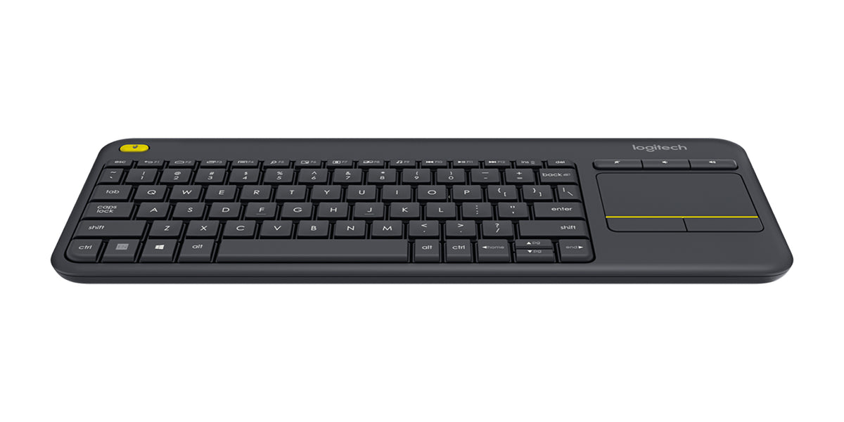 Teclado LOGITECH K400 PLUS, 187 x 144, Negro