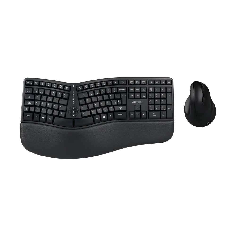 Kit Teclado y Mouse ACTECK AC-936248, USB-C, Negro