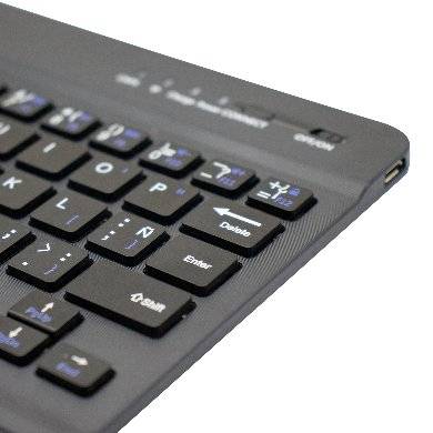 Teclado BROBOTIX 6006436 Inalámbrico Bluetooth, Negro