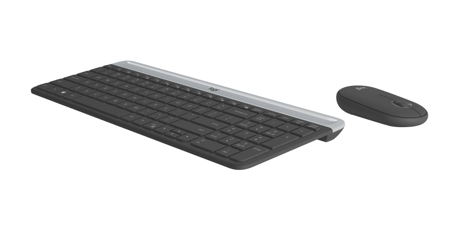 Kit Teclado y Mouse LOGITECH MK470 Curvo, Negro