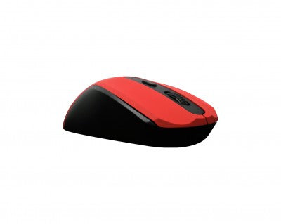 Mouse Naceb Technology NA-0116R Curvo, Rojo