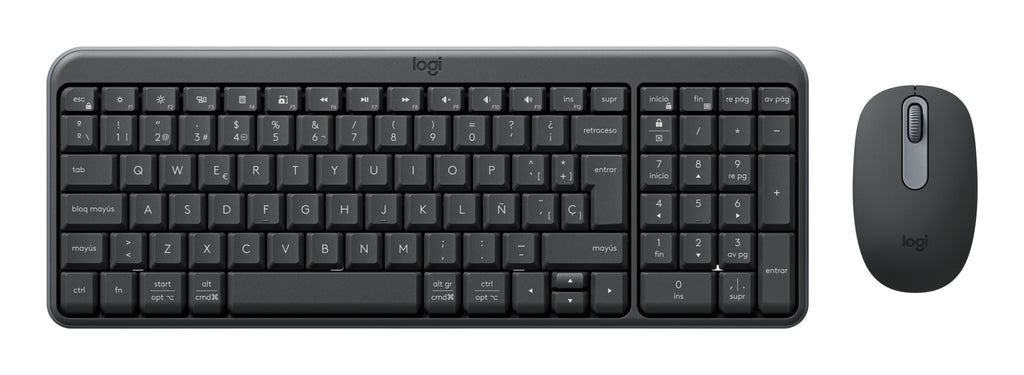 Kit Teclado y Mouse LOGITECH MK250 LED, Blanco