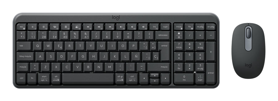 Kit Teclado y Mouse LOGITECH MK250 LED, Blanco